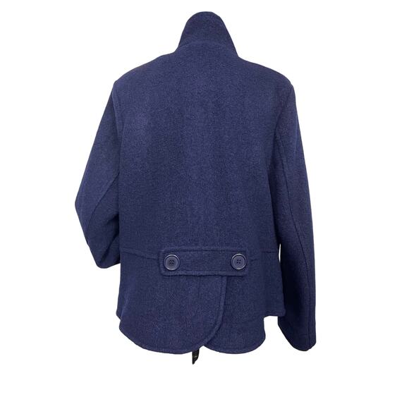 NWOT - Perfect-Carson Kressley Navy Wool Blend Jacket - Picture 2 of 5